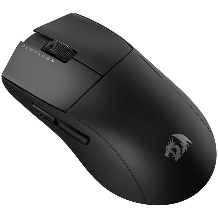 Mouse gaming wireless Redragon King Lite 1K, 8000 DPI, senzor optic Pixart 3313, micro switch-uri Huano albastre, Negru