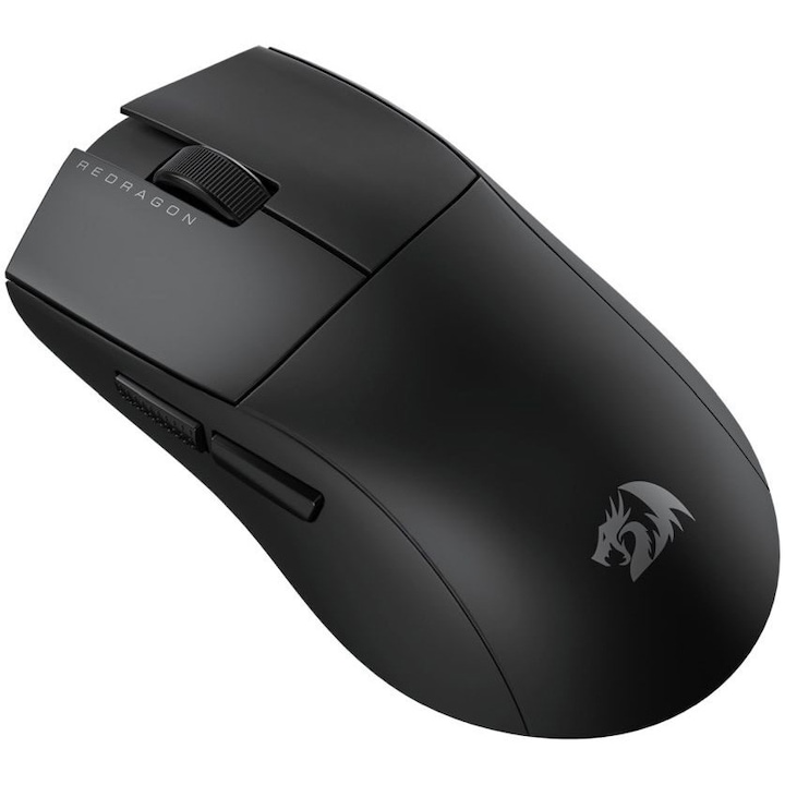 Mouse gaming wireless Redragon King Lite 1K, 8000 DPI, senzor optic Pixart 3313, micro switch-uri Huano albastre, Negru