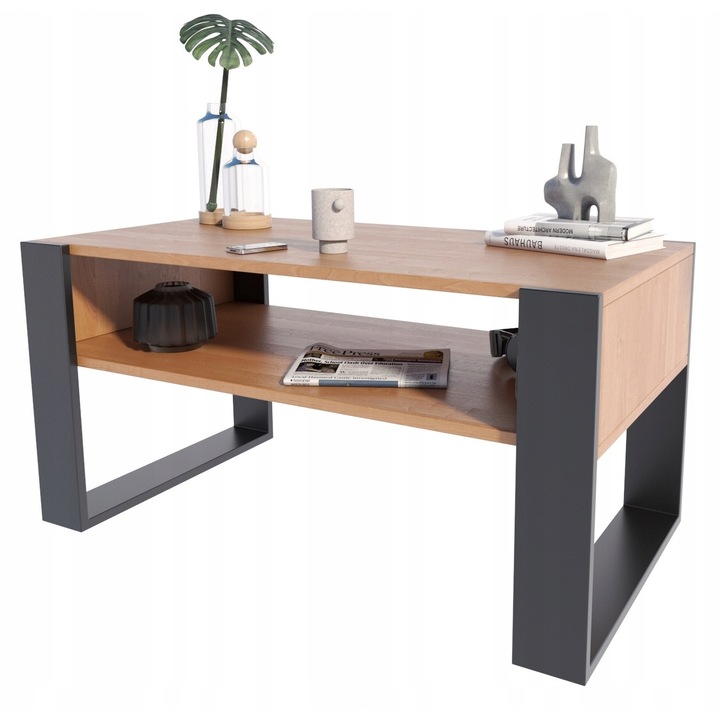 Mese Kaja, Per La Vita, 100x53,6x50cm, olcha/negru, set de montaj inclus