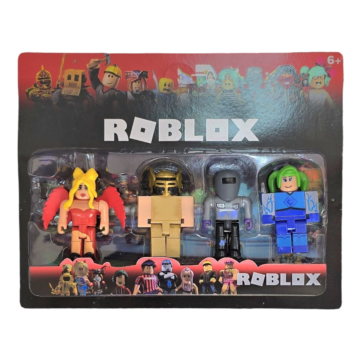 Set 4 figurine Roblox Action Collection Zombie Attack, ABS