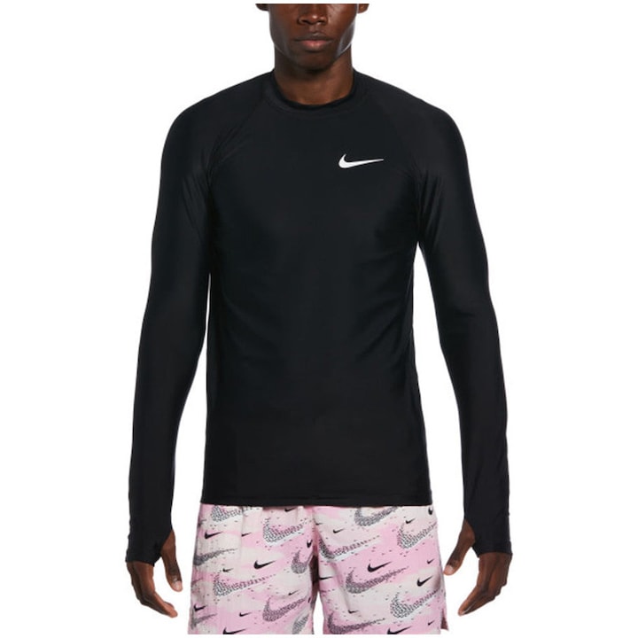 Bluza de inot pentru barbati Nike Swim Whitewater, marimea M, Negru