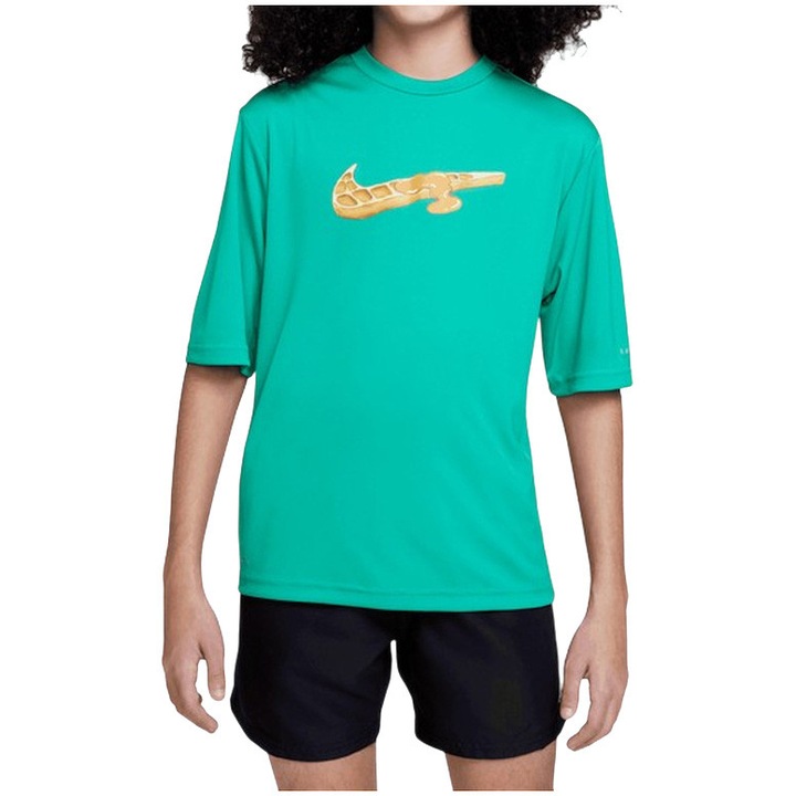 Nike Swoosh Waffle gyerek úszófelső, XL, zöld