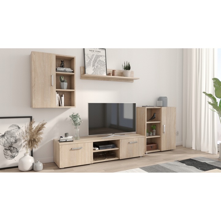 Set mobila Ikar, Per La Vita, sonoma, 5 piese, bej