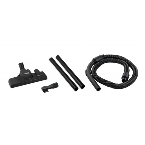 Aspirator fara sac Vionex Floria, 700W, HEPA 13, filtrare ciclonica, 1.8L, cablu 5m, perii incluse, albastru-negru