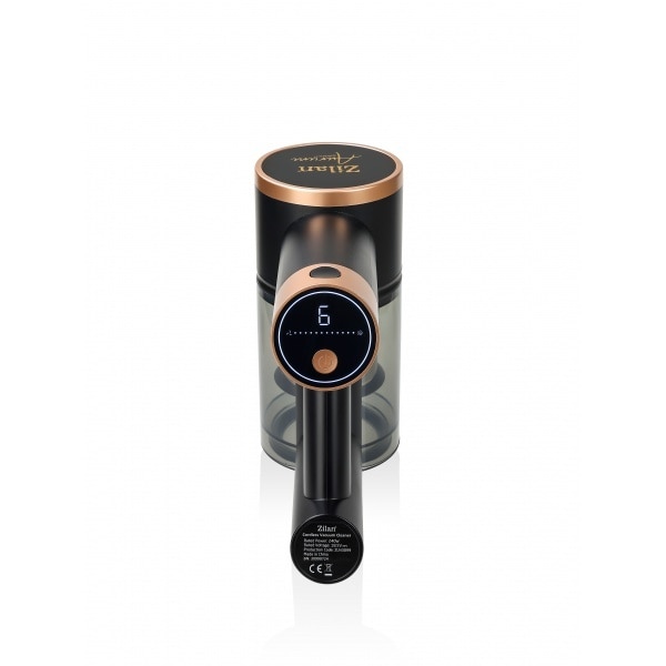 Aspirator vertical Vionex Zilan Aurum 220W, fara fir, 6 trepte, tub pliabil, filtru HEPA, autonomie 40min, LED, 350ml, negru-auriu