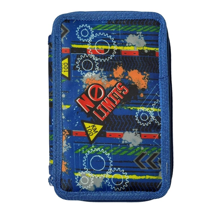 Penar echipat Divers, 2 compartimente, cu rechizite incluse, pentru baieti, compact