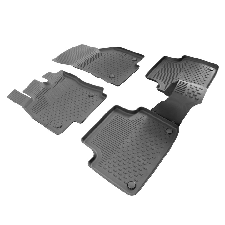 Set 5 buc covorase auto cauciuc premium SAHLER 4D, negru mat, pentru Volkswagen Passat B8 B8.5 (2014-2022), 4,5 kg