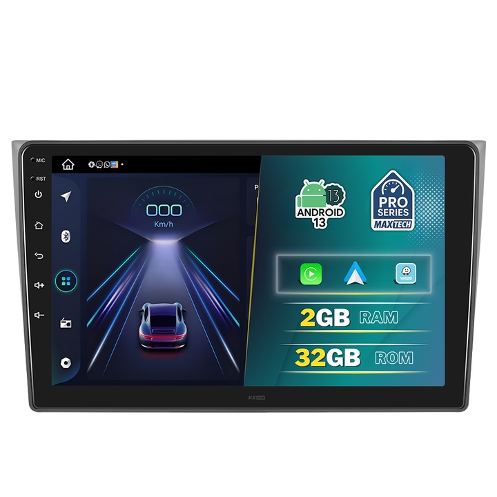 Mazda CX-9 (2007-2015) dedikált navigáció, MaxTech® PRO SERIES, 2 GB RAM 32 GB ROM, CarPlay & Android Auto, 10” HD érintőképernyő, GPS, Wifi, Bluetooth, Rádió, USB, EQ, DSP, Waze, Youtube