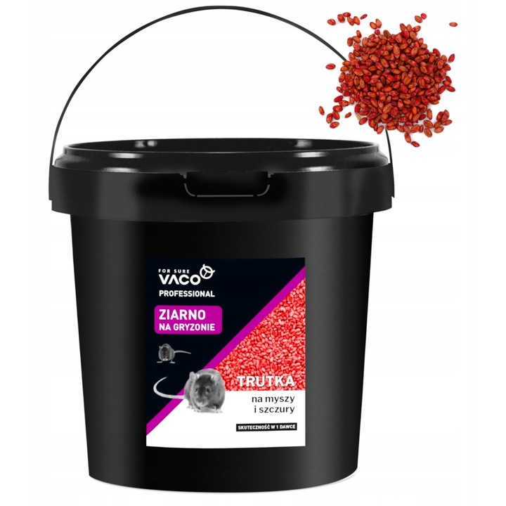 Семена Vaco за гризачи, кофа 3 кг