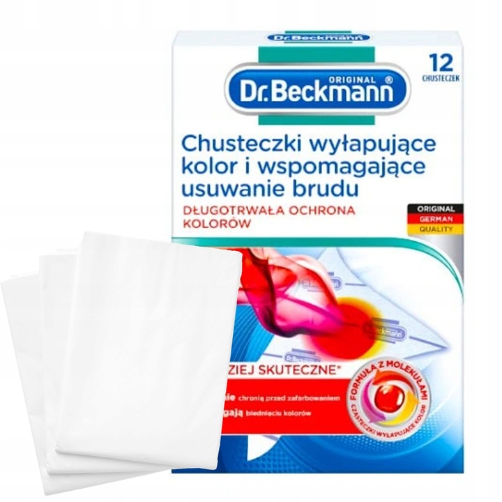 Servetele Captatoare De Culoare Si Murdarie Pentru Masina De Spalat, Dr. Beckmann, 12 Bucati, Protectie Excelenta Impotriva Transferului De Culori Si Decolorarii Hainelor In Timpul Spalarii, Mentin Aspectul Nou Al Textilelor, Igiena Si Siguranta