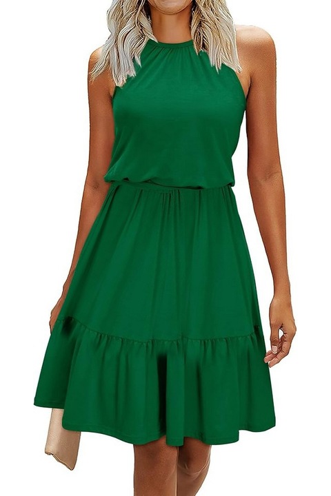 Rochie casual dama midi, verde, model 17, marimea M, Newshows