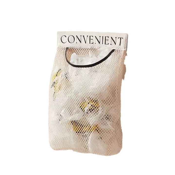 Geanta de plasa multifunctionala pentru depozitare in bucatarie – Sac de plasa pliabil si respirabil pentru legume, fructe, jucarii si accesorii, organizator care economiseste spatiu