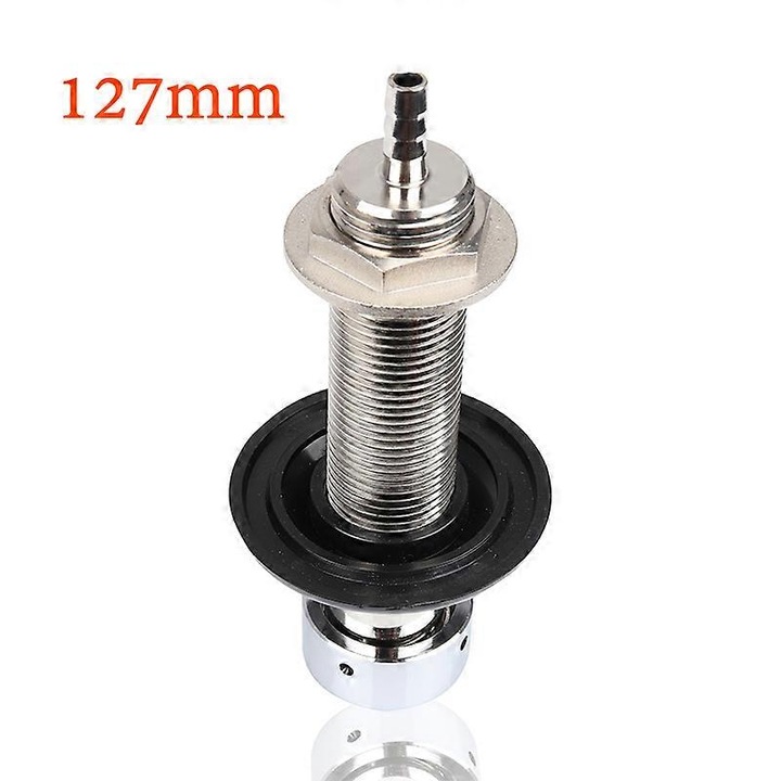 Csapcsatlakozó sörhöz, 127mm, fém, ezüst, 1 db-os készlet