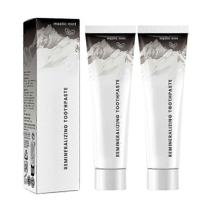 Remineralizáló fogkrém, 2 darabos szett, fogrestaurálás, férfiaknak és nőknek