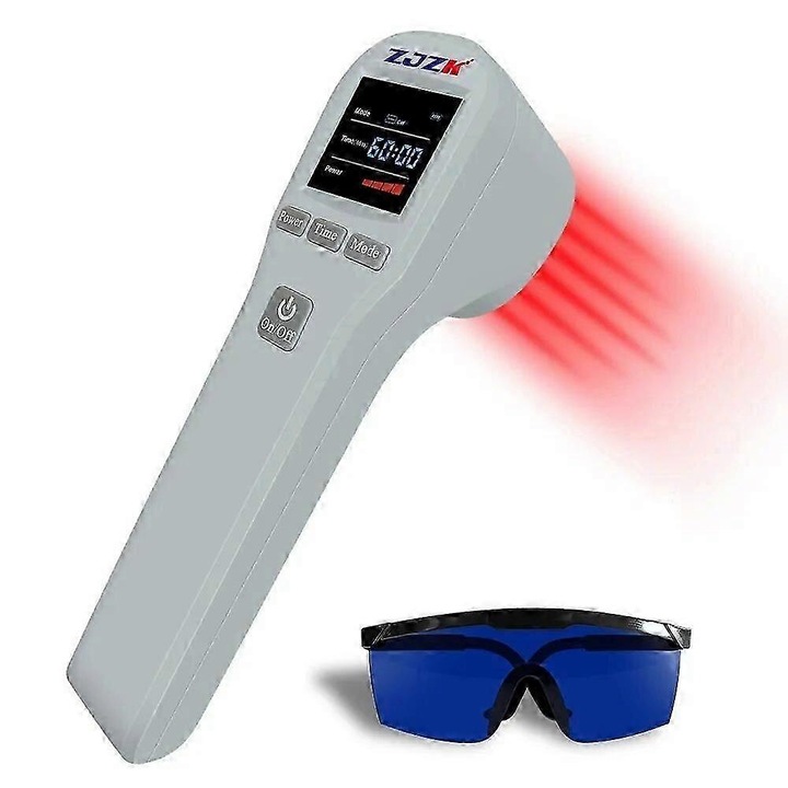 Aparat fizioterapie laser 808nm 650nm, 110V, gri