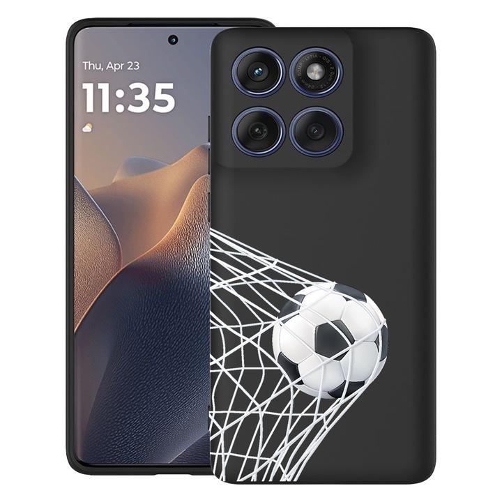 BestCase® Husa TPU Ultra Slim Compatibil cu Motorola Moto G86 Power, cu Design Football - Goooaaall, 3113067 B 775
