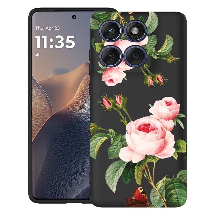 BestCase® Калъф за Motorola Edge 60 Fusion / Edge 60 от Ултратънък Силикон с Дизайн Роза, 2026265 B 172