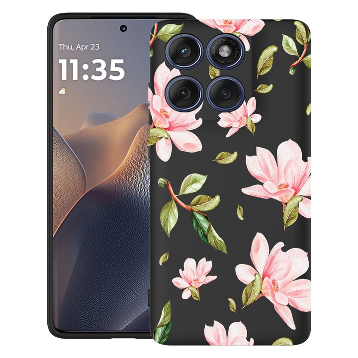 BestCase® Husa TPU Ultra Slim Compatibil cu Motorola Moto G86 Power, cu Design Flowers Collection, 3113067 B 496