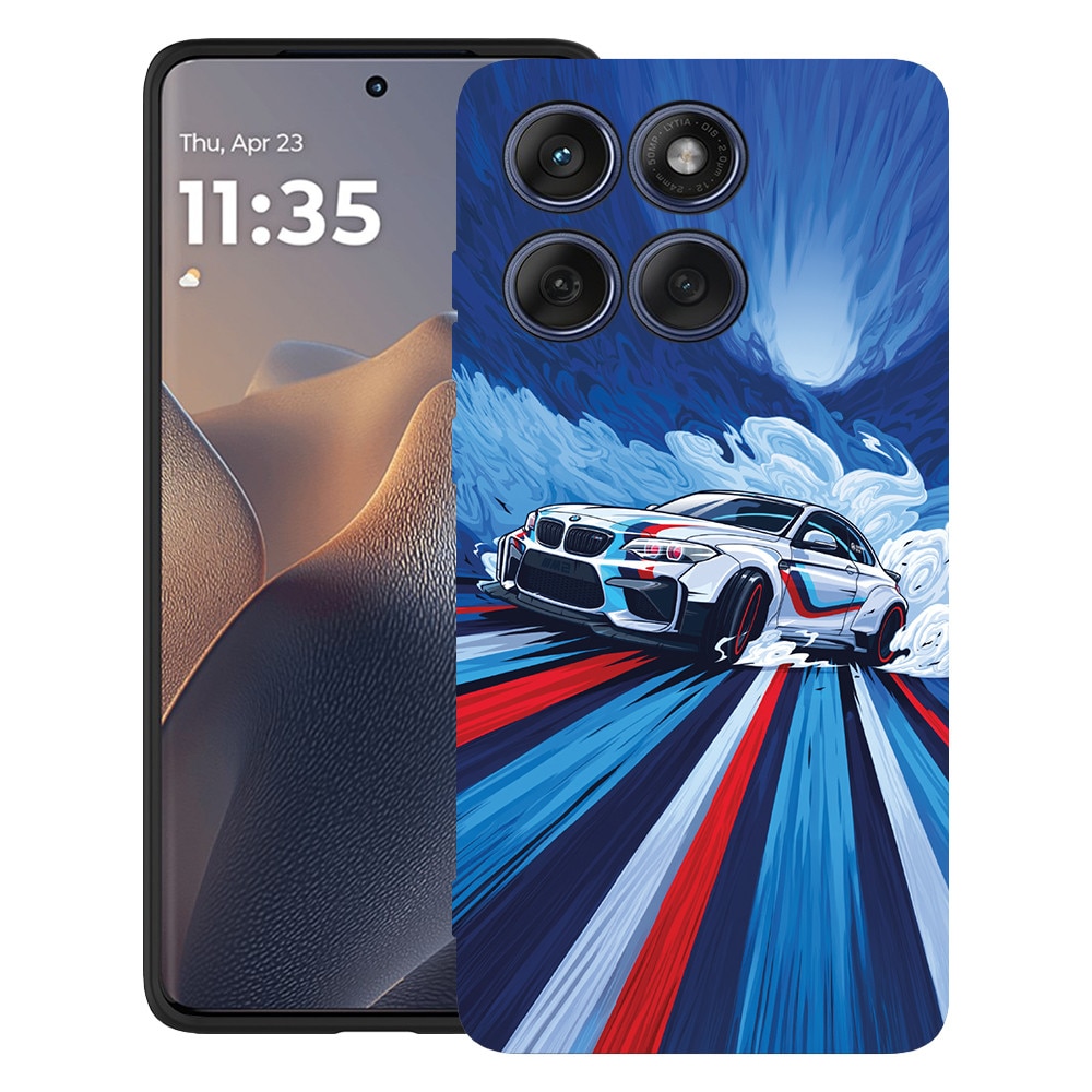 BestCase® Husa TPU Ultra Slim Compatibil cu Motorola Moto G86 Power, cu Design BMW 3 E46, 3113067 B 1450