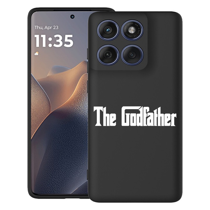 BestCase® Husa TPU Ultra Slim Compatibil cu Motorola Moto G86 Power, cu Design The GodFather, 3113067 B 1691
