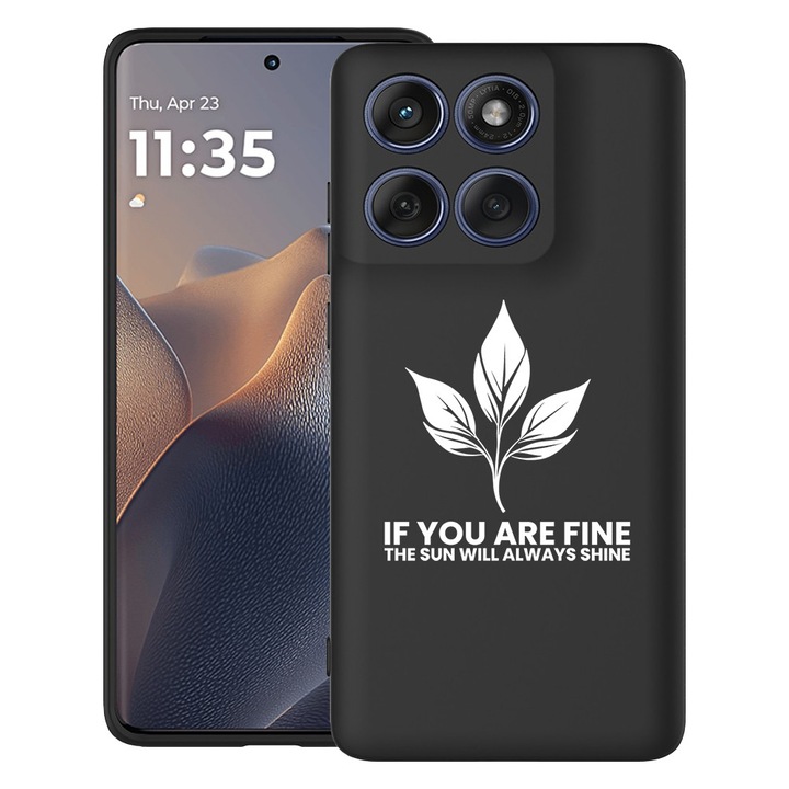 BestCase® Калъф за Motorola Edge 60 Fusion / Edge 60 от Ултра Тънък Силикон с Дизайн If you are fine, 2026265 B 1470