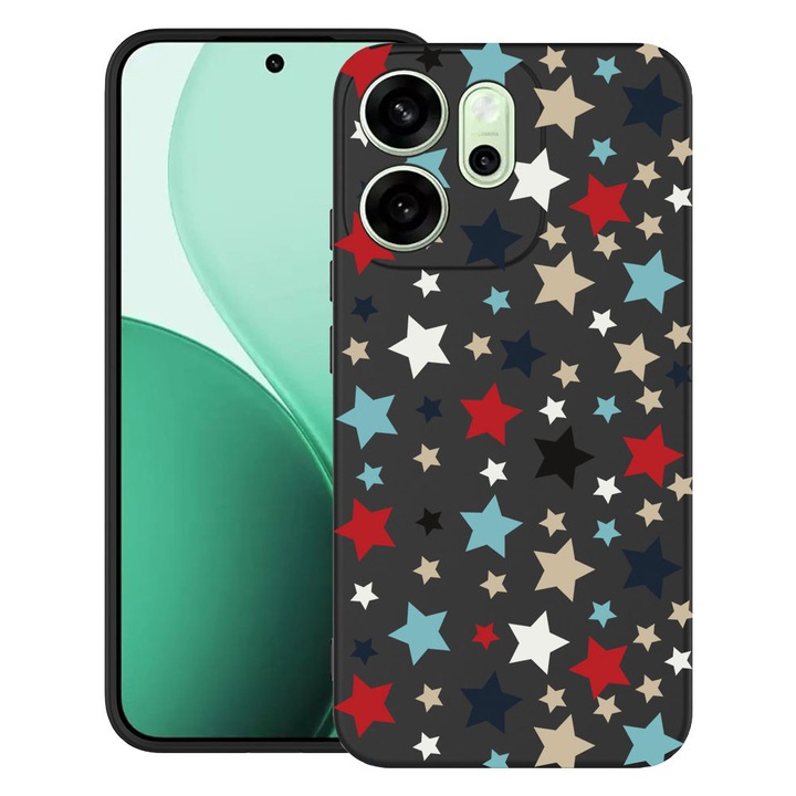 BestCase® Калъф за OPPO Reno13 FS / Reno13 F от Ултра Тънък Силикон със Звезден Дизайн, 2022872 B 146