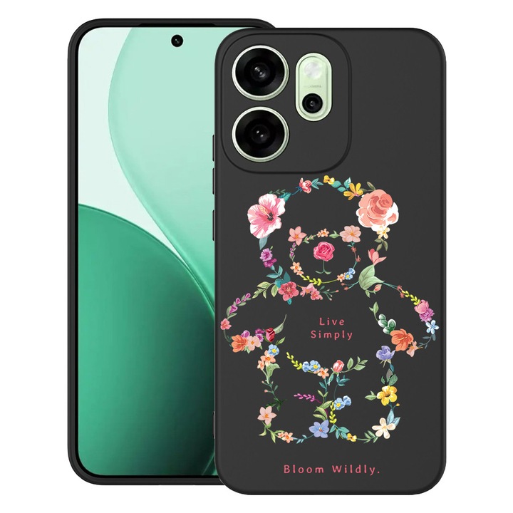 BestCase® Husa pentru OPPO Reno14 F 5G din Silicon Ultra Slim cu Design Teddy Bear Live Simply, 2043675 B 1555