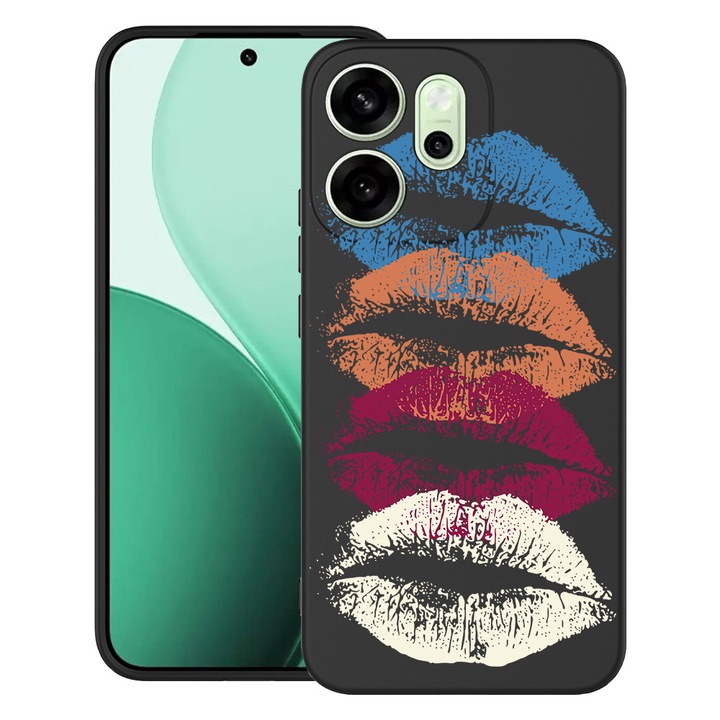 BestCase® Калъф за OPPO Reno13 FS / Reno13 F от Ултра Тънък Силикон с Дизайн Kiss Kiss, 2022872 B 1807