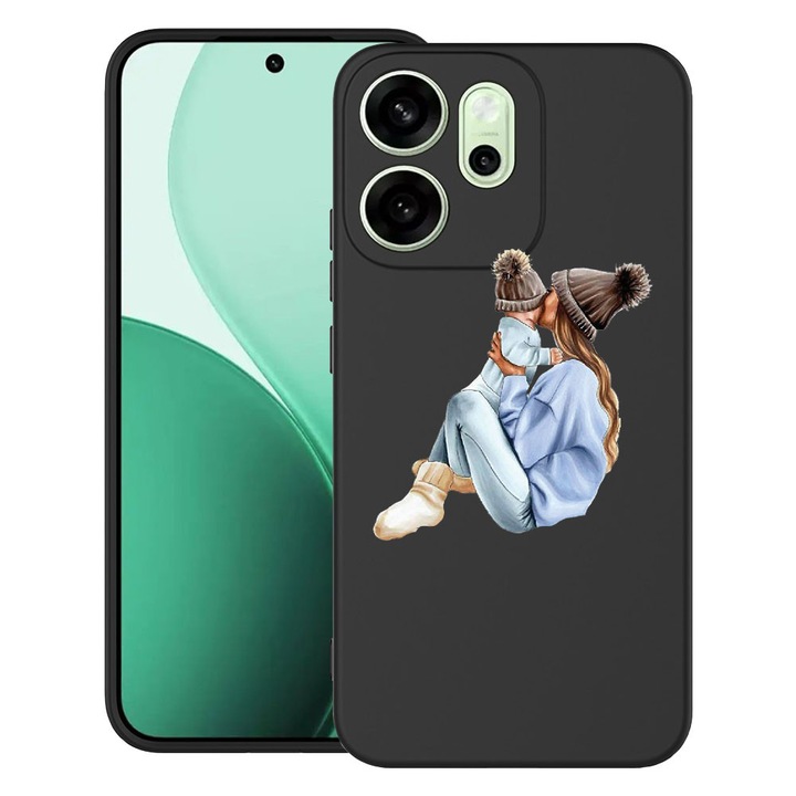 BestCase® Szilikon Ultra Slim tok OPPO Reno13 FS / Reno13 F telefonhoz, Girl Mom With a Boy design, 2022872 B 562