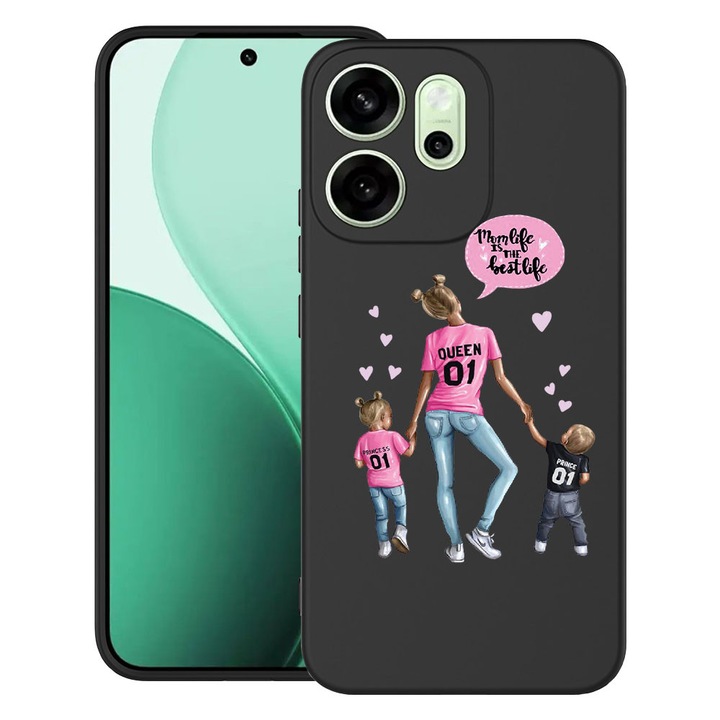 BestCase® Husa pentru OPPO Reno13 FS / Reno13 F din Silicon Ultra Slim cu Design Mom Life Boy And Girl, 2022872 B 557