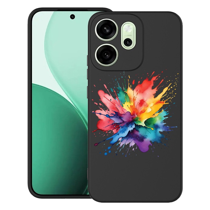BestCase® Калъф за OPPO Reno14 F 5G от Ултра Тънък Силикон с Дизайн Color Splash, 2043675 B 1598