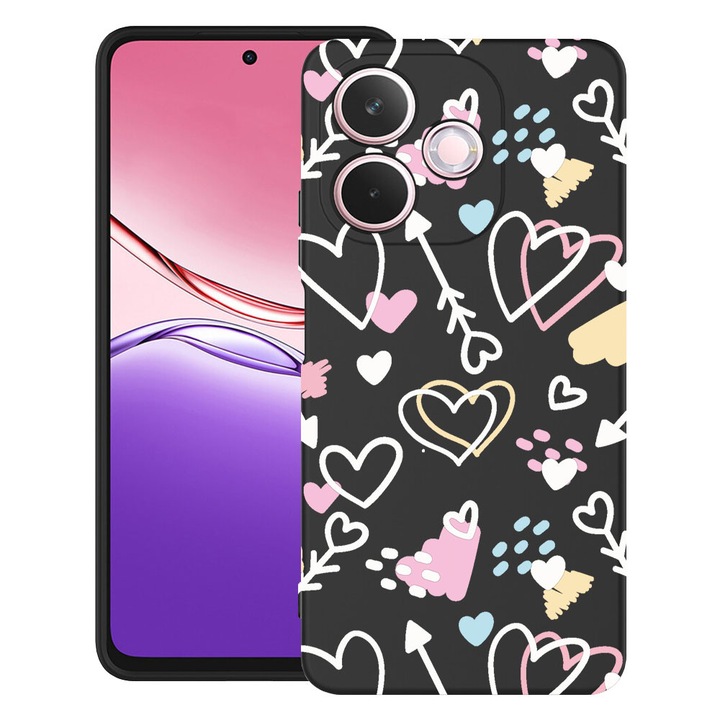 BestCase® Husa TPU Ultra Slim Compatibil cu Honor X5c Plus / X5c, cu Design Love Symbols, 3119623 B 764