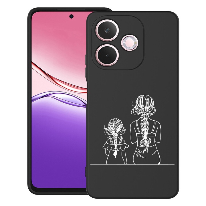 BestCase® Szilikon Ultra Slim tok OPPO A5 Pro 5G-hez, Mom And Daughter dizájnnal, 2043676 B 1048