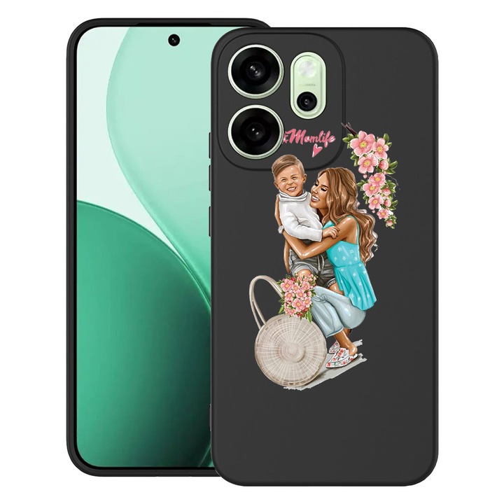 BestCase® Szilikon Ultra Slim tok OPPO Reno13 FS / Reno13 F készülékhez, Mom Life With a Boy design, 2022872 B 559