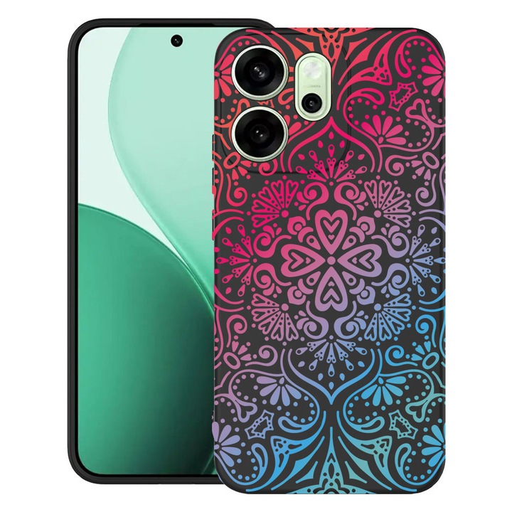 BestCase® Husa TPU Ultra Slim Compatibil cu OPPO A5x, cu Design Mandala Color, 3119619 B 72