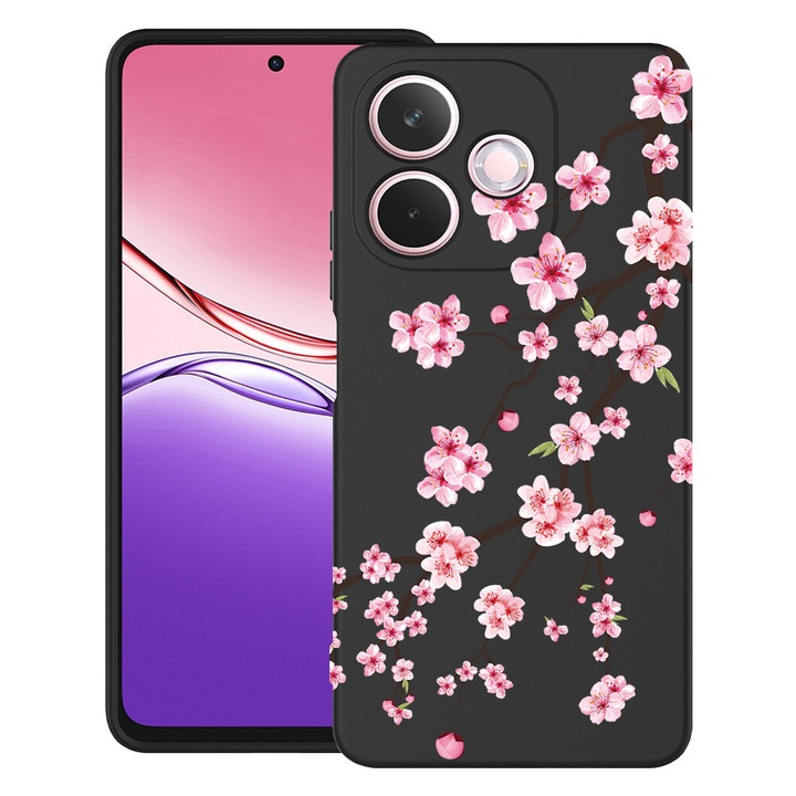 BestCase® Husa pentru OPPO A5 Pro 5G din Silicon Ultra Slim cu Design Japan Cherry tree, 2043676 B 1475