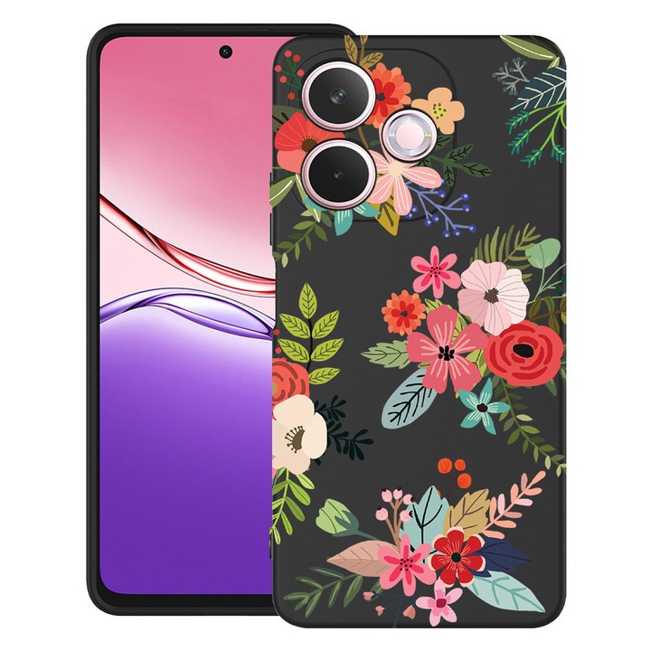 BestCase® Husa TPU Ultra Slim Compatibil cu Honor X5c Plus / X5c, cu Design Flowers, 3119623 B 630