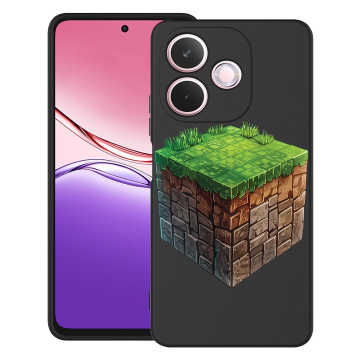 BestCase® Husa pentru OPPO A5 Pro 5G din Silicon Ultra Slim cu Design Minecraft World, 2043676 B 1680