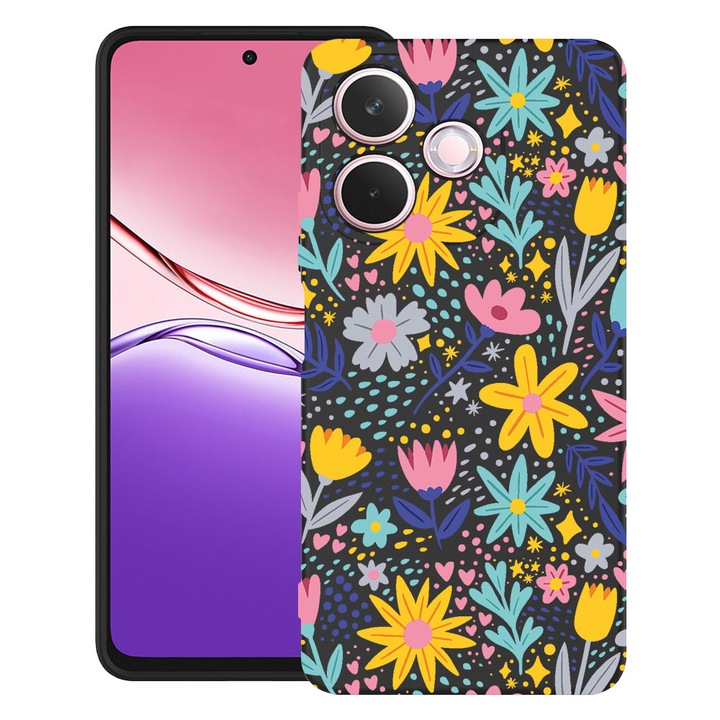 BestCase® Husa TPU Ultra Slim Compatibil cu Honor X5c Plus / X5c, cu Design Little Flowers, 3119623 B 758