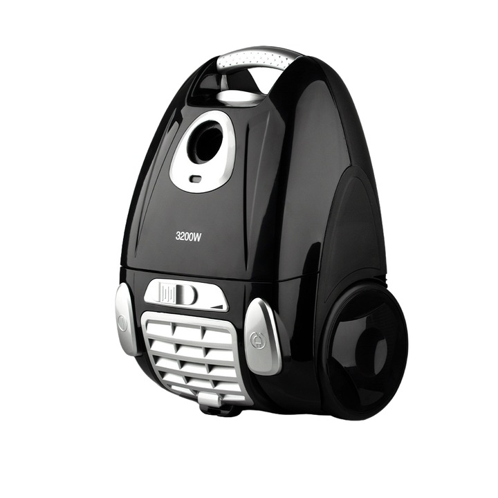 Aspirator, 3200W, aspirare puternica, capacitate mare de 4, 5L, potrivit pentru curatenie casnica, 20x18x45cm, negru
