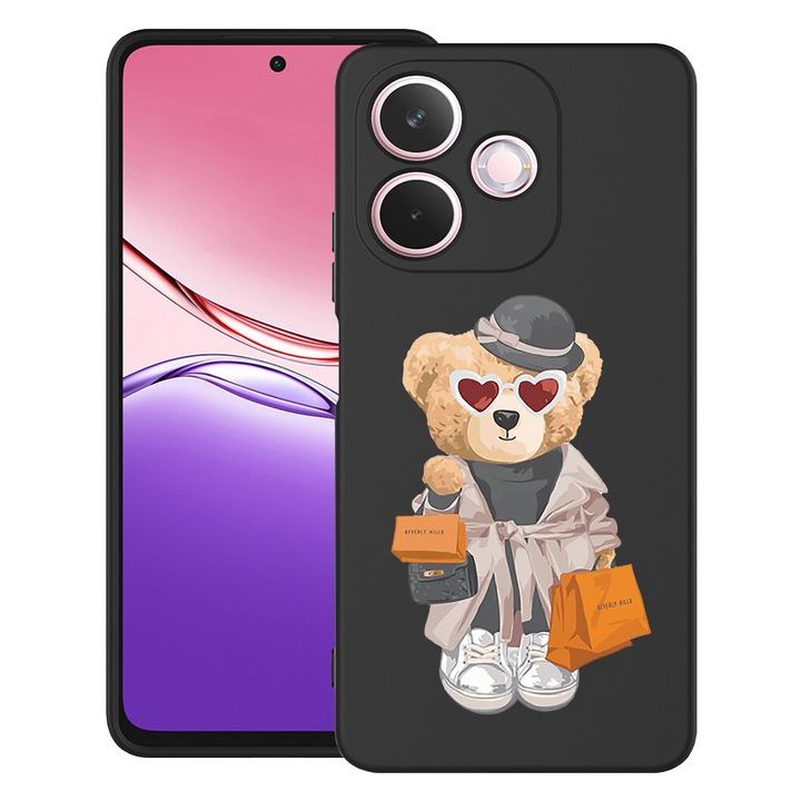 BestCase® Husa pentru OPPO A5 Pro 5G din Silicon Ultra Slim cu Design Teddy Bear Shopping, 2043676 B 1458