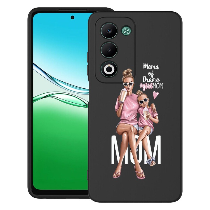 BestCase® Szilikon Ultra Slim tok OPPO A5-höz, Girl Mom Mama of Drama design, 2043677 B 558