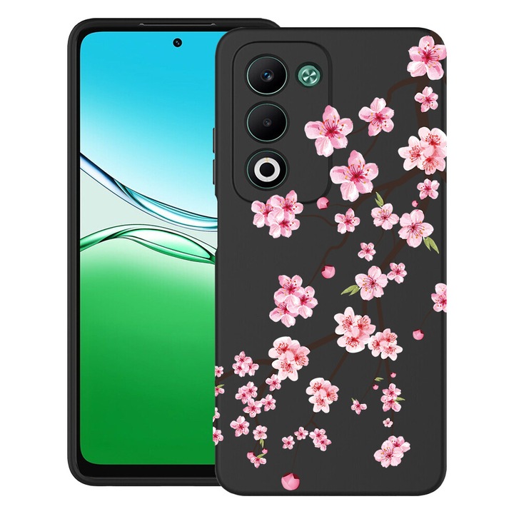 BestCase® Szilikon Ultra Slim tok OPPO A5-höz, Japán Cseresznyefa design, 2043677 B 1475