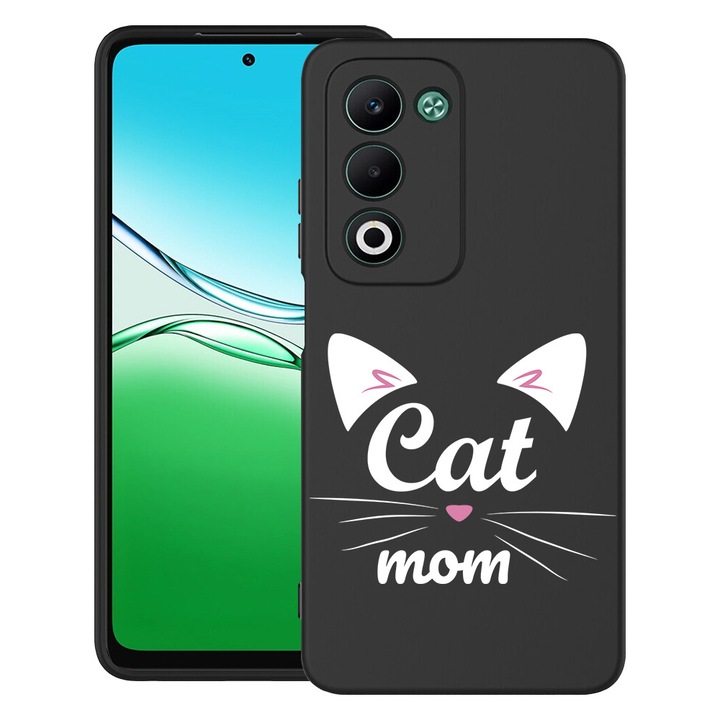 BestCase® Szilikon Ultra Slim tok OPPO A5-hez, Cat Mom Designnal, 2043677 B 1850