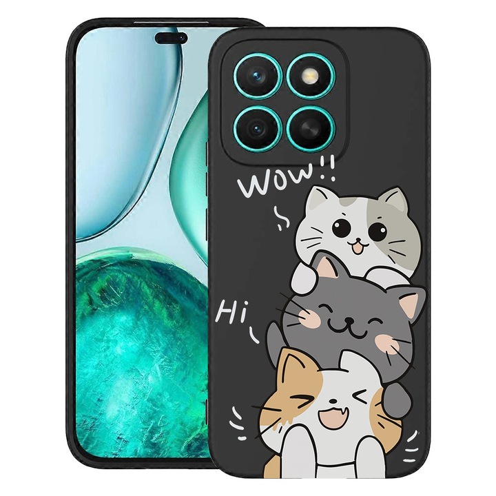 BestCase® Husa pentru Honor X7d / 400 Smart cu Design Cat Wow, TPU Mat Ultra Slim, 2071155 B 1855