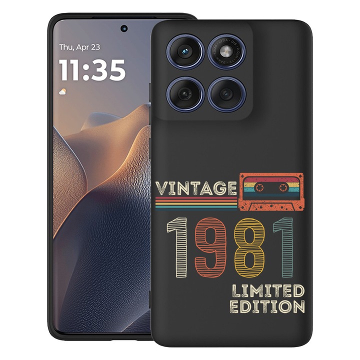 BestCase® Husa pentru Motorola Edge 60 Pro din Silicon Ultra Slim cu Design Limited Edition 1981, 2043681 B 1977