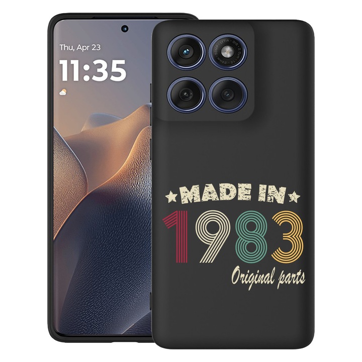 BestCase® Husa pentru Poco X6 5G cu Design Original Parts 1983, TPU Mat Ultra Slim, 2052020 B 2000