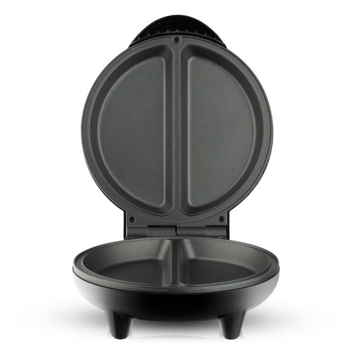 Aparat de clatite, 850W, 220V, incalzire pe ambele parti, usor de curatat, 18x20x25cm, negru