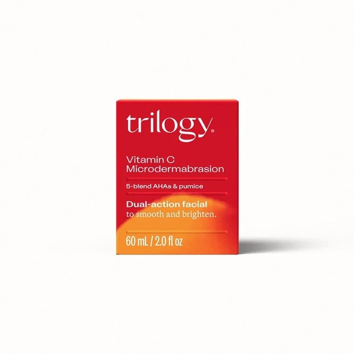 Scrub pentru piele, Trilogy, Vitamina C, 60ml, exfoliant cu jojoba, pentru un ten luminos