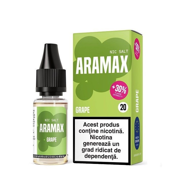 Lichid Tigara Electronica Aramax Salt - Grape, 10ml, 20mg/ml